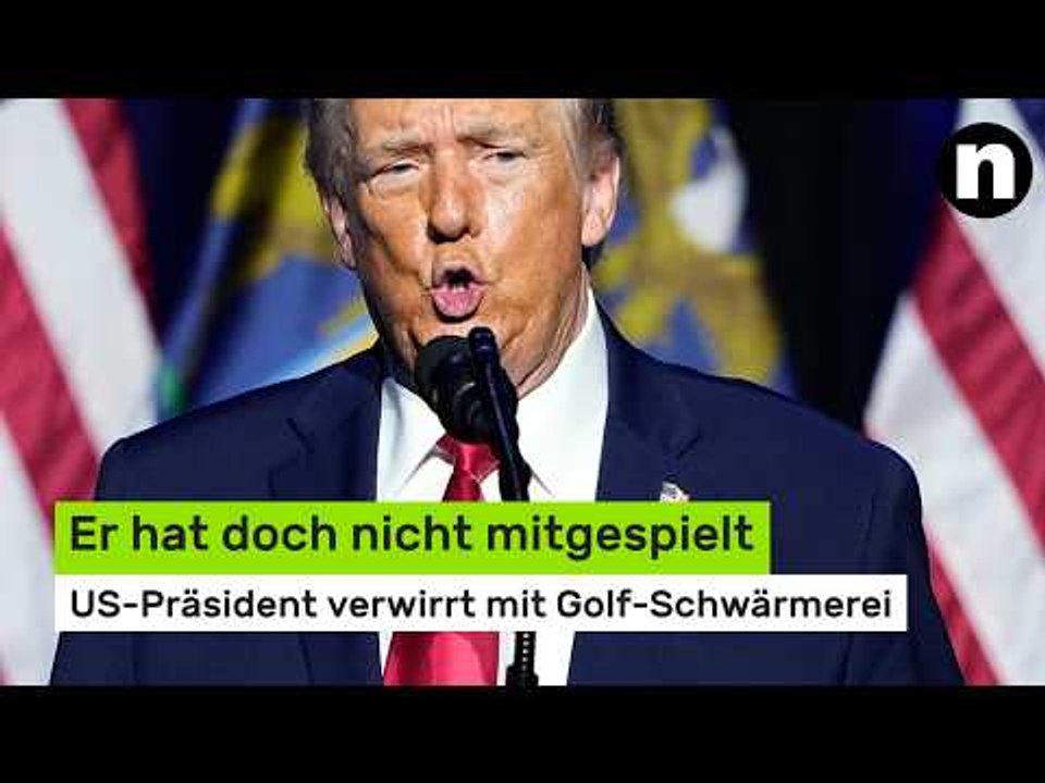 Er hat doch nicht mitgespielt - Donald Trump verwirrt mit Golf-Schwärmerei