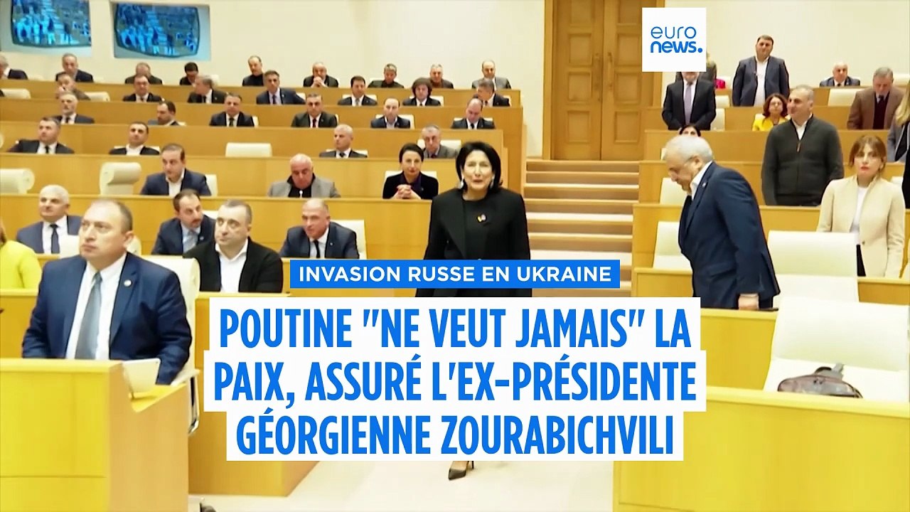 "Vladimir Poutine ne veut jamais la paix", assure Salomé Zourabichvili à Euronews