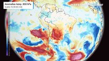 Anomalias de temperatura em 850hPa