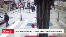 Tartıştığı kişiyi tabanca ile vurup tekmeleyen şüpheli tutuklandı