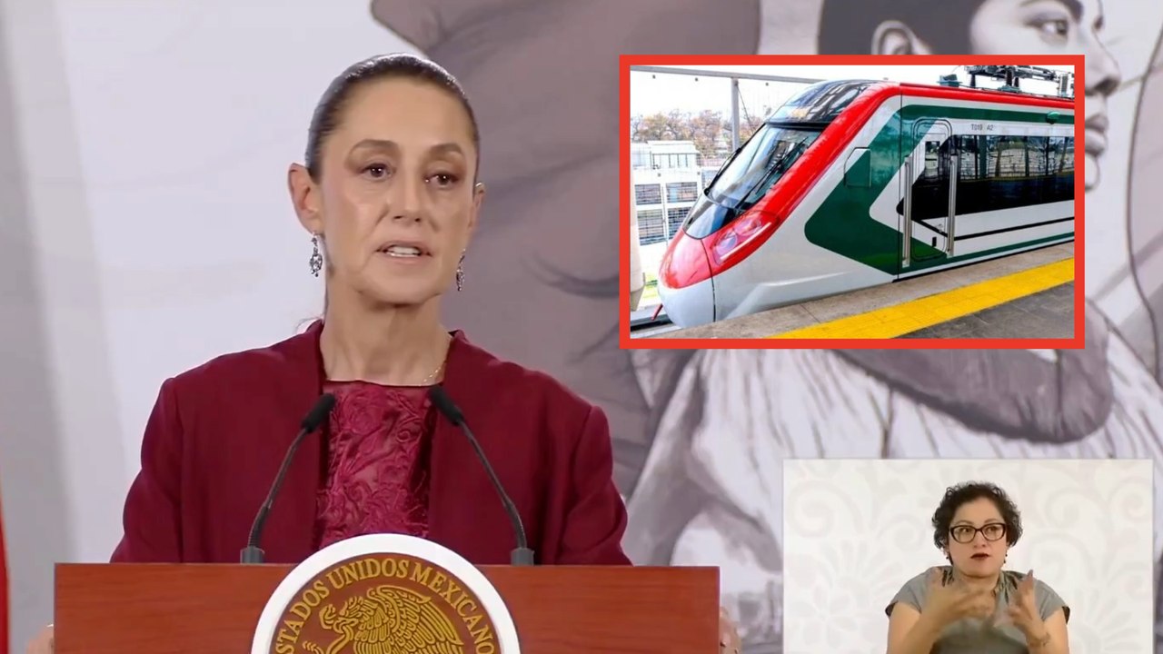 Claudia Sheinbaum anuncia que el tren CDMX-AIFA iniciará operaciones antes de semana santa