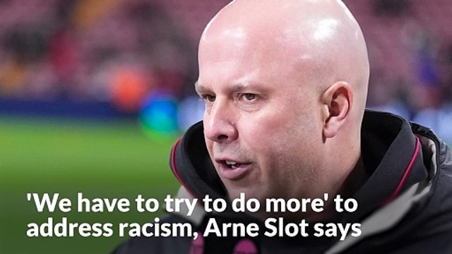 'We have to try to do more,' Slot says after Vinicius Junior racism allegations