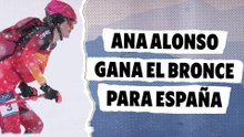 Ana Alonso bronce de esquí montaña