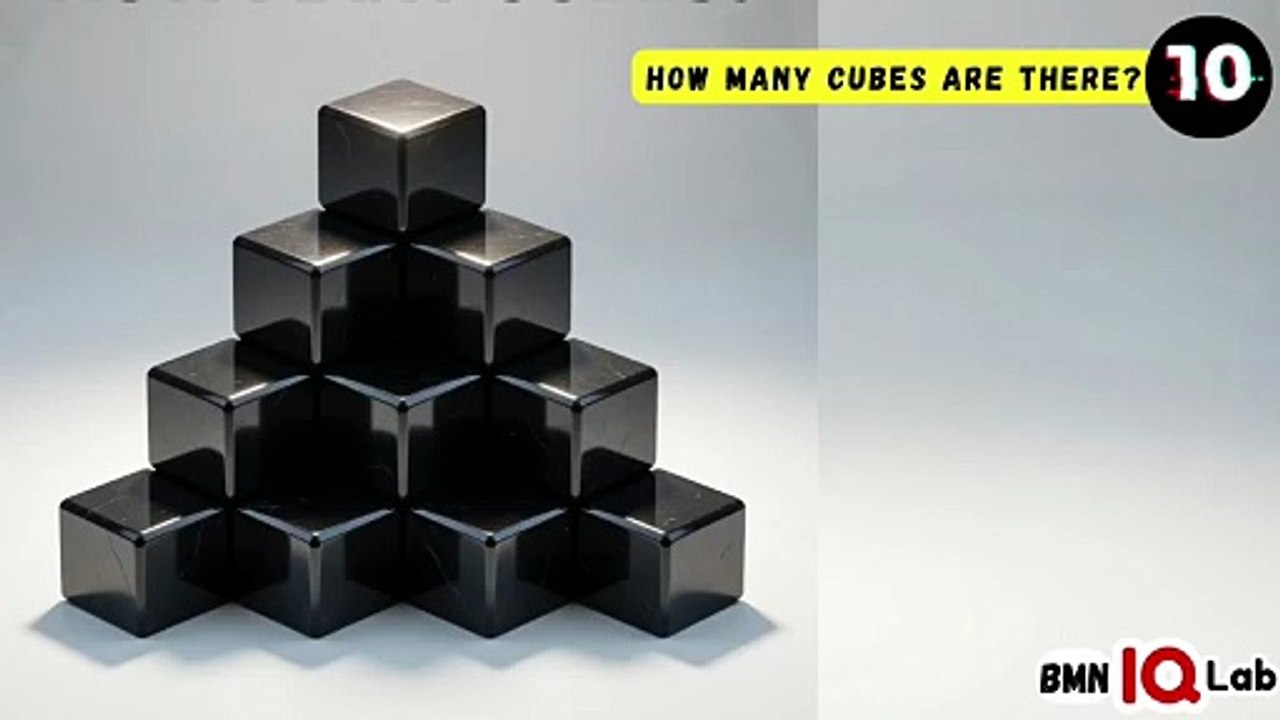 #YourBrainVsTheCubes 🧠⚔️🧊 How Many Cubes Are There? 🧊