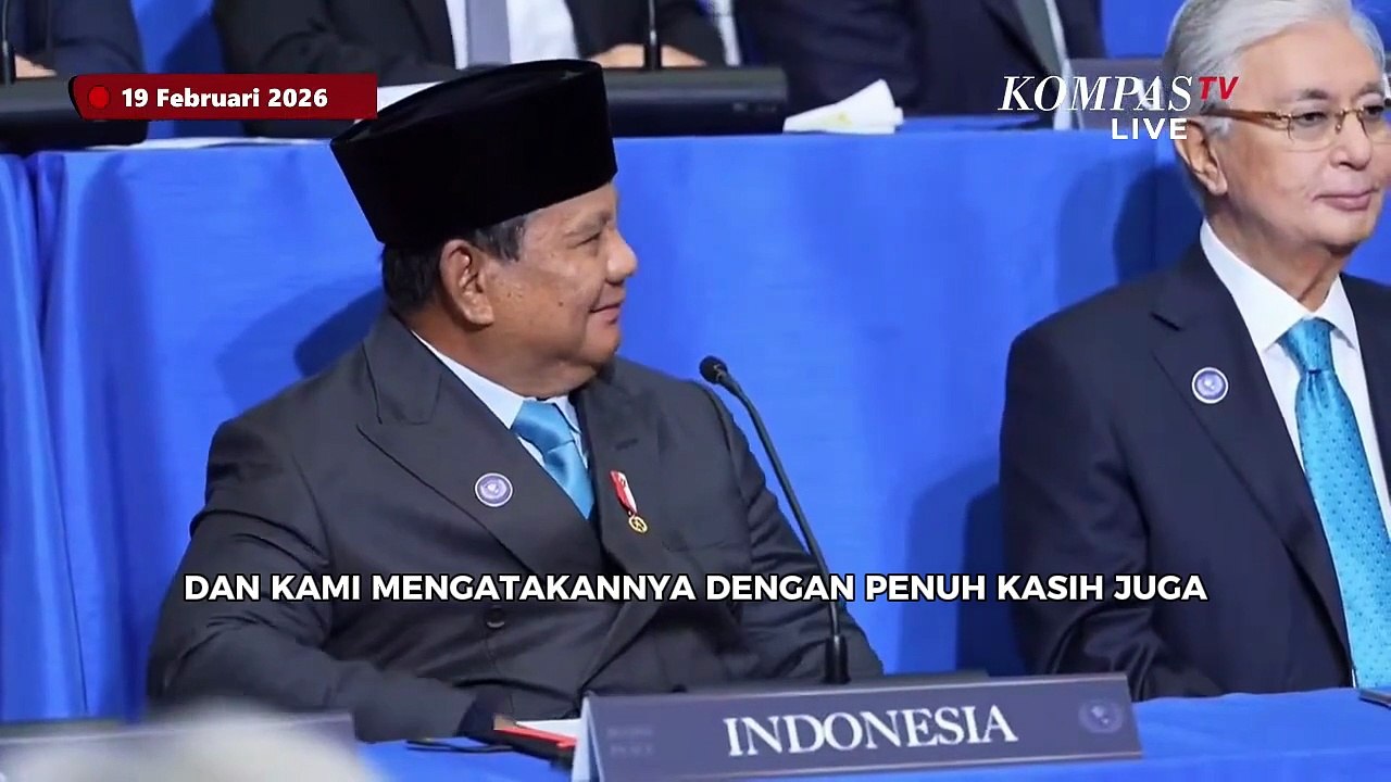 Pujian Trump ke Prabowo Dibalas Salam Hormat, di Sela Pidato Board of Peace