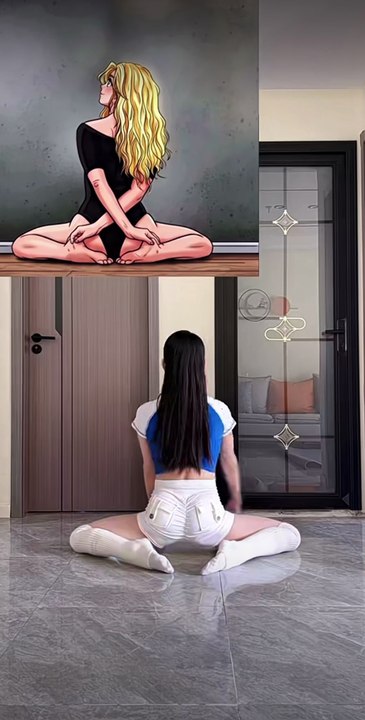 Challenge souplesse / pose IRL vs anime 🧘‍♀️