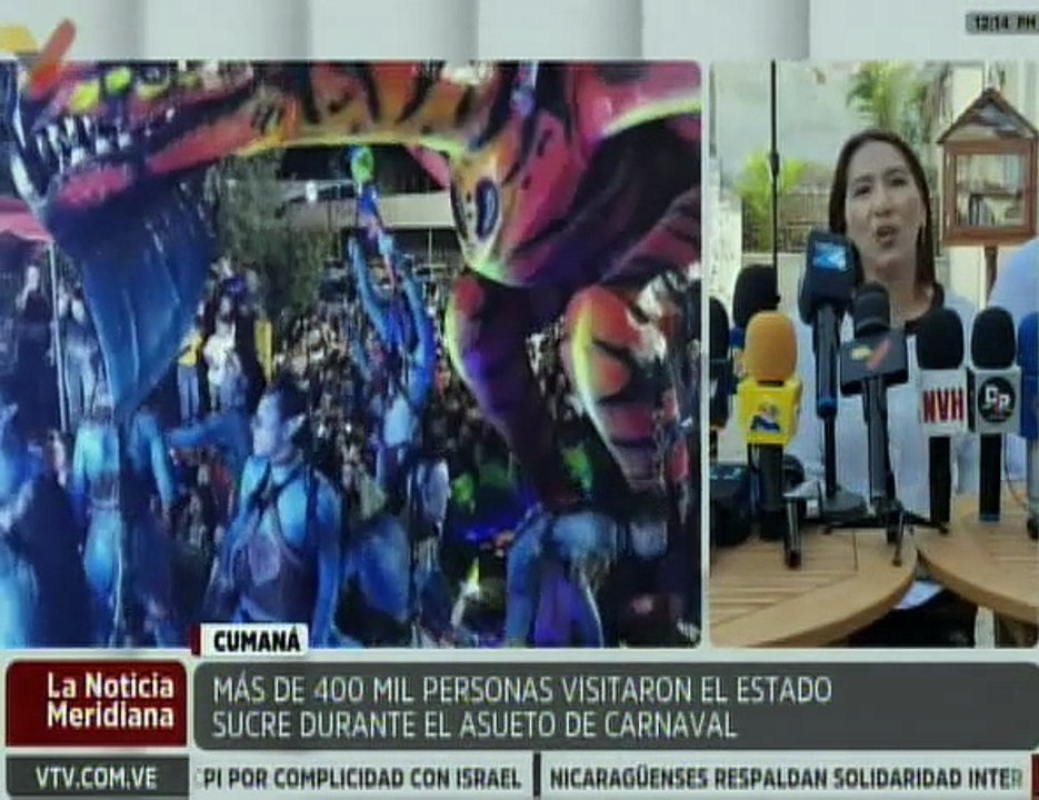 Sucre se posicionó como el séptimo estado más visitado durante los Carnavales 2026