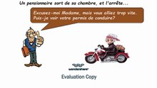 "Mémé fait de la moto !" (Humour)