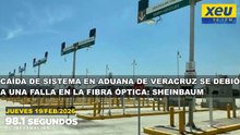 Caída de sistema en aduana de Veracruz se debió a una falla en la fibra óptica: Sheinbaum
