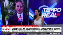 Argentina: greve geral contra reforma trabalhista causa cancelamento de voos | TEMPO REAL