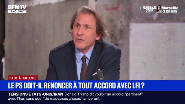 Municipales 2026: en cas de duel LFI-RN, Jérôme Guedj (PS) préfère voter pour le candidat quel qu'il soit face au RN, même s'il est LFI
