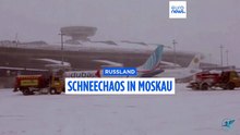 Fast so viel wie sonst in einem Monat: Moskau unter Schneemassen