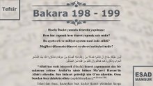 Esad Mansur - Bakara Suresi Tefsiri 198-199