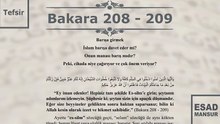 Esad Mansur - Bakara Suresi Tefsiri 208-209