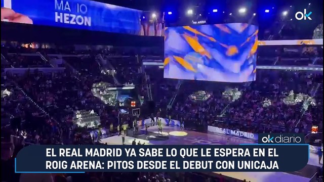 El Real Madrid ya sabe lo que le espera en el Roig Arena- pitos desde el debut con Unicaja