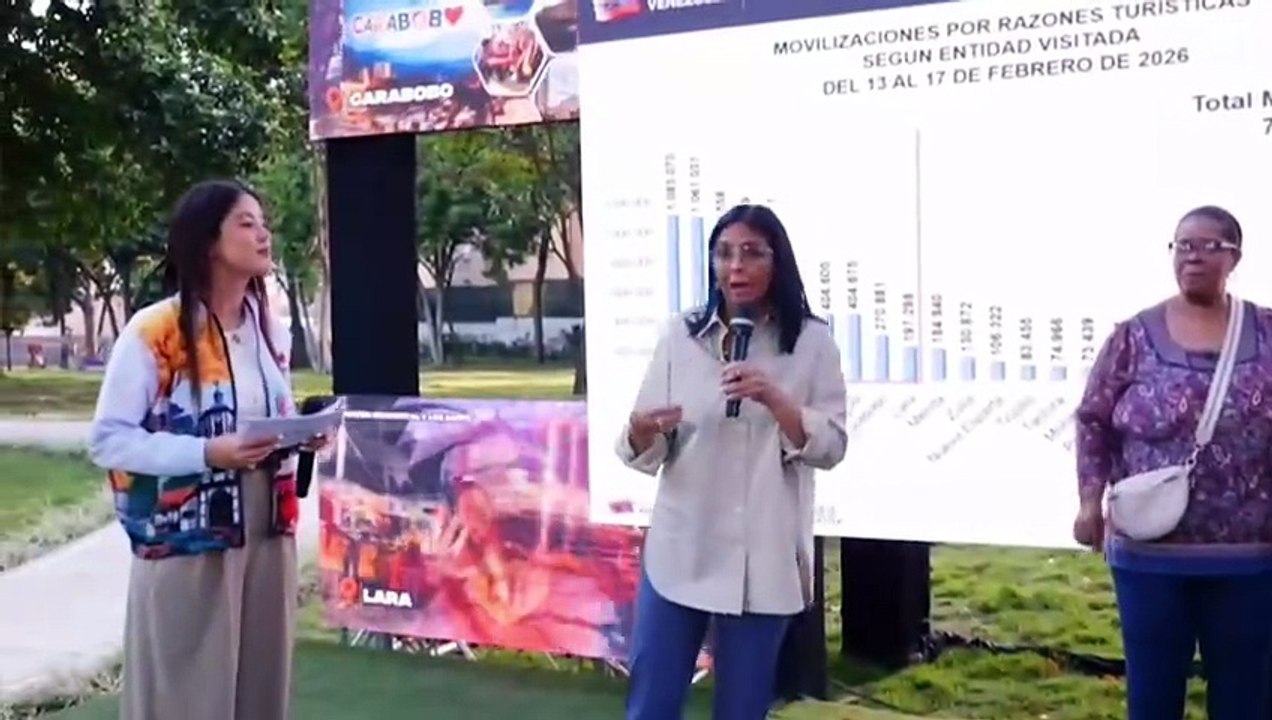 Presidenta (E) Delcy Rodríguez encabeza balance del despliegue Carnavales por la paz 2026