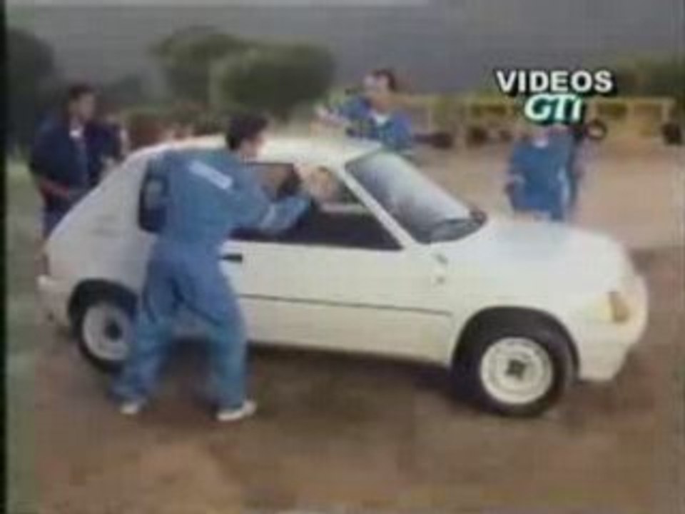publicité Peugeot 205 Rallye