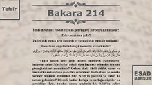 Esad Mansur - Bakara Suresi Tefsiri 214