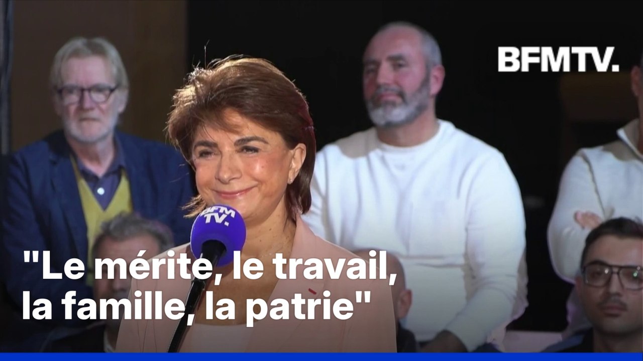 Municipales à Marseille: Martine Vassal (LR) a pour valeurs "le mérite, le travail, la famille, la patrie"