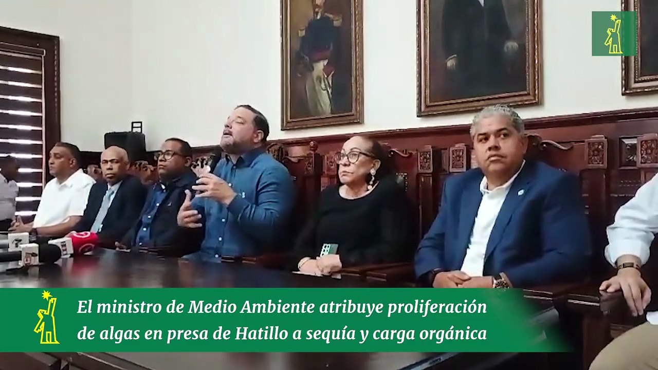 El ministro de Medio Ambiente atribuye proliferación de algas en presa de Hatillo a sequía y carga orgánica