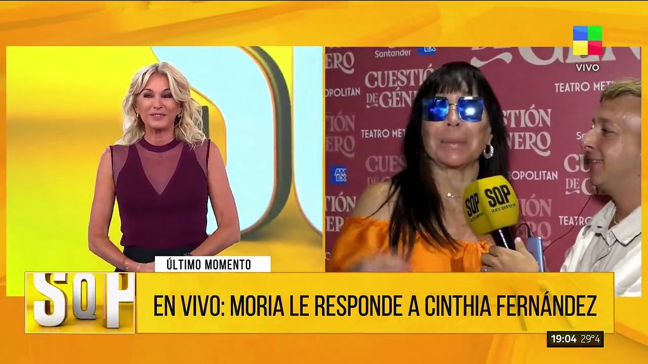 La filosa respuesta de Moria Casán a Cinthia Fernández tras el polémico posteo: "Si viene..."