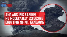 Ano ang ibig sabihin ng moderately explosive eruption ng Mt. Kanlaon? | GMA Integrated Newsfeed
