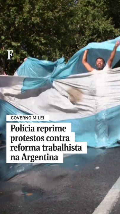 Polícia reprime protestos contra reforma trabalhista na Argentina