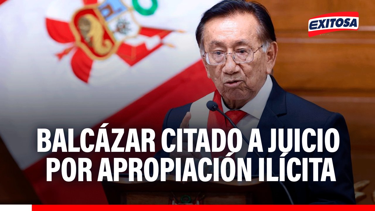 José María Balcázar irá a juicio oral por presunta apropiación ilícita en Lambayeque