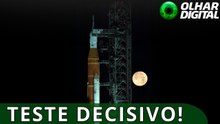 Artemis 2: NASA transmite ao vivo teste final de foguete que vai lançar astronautas à Lua