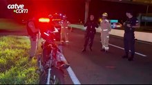 Motociclista de 31 anos fica ferido em acidente com carro na BR-467 em Cascavel