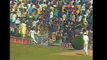 Patrick Patterson huge six to Shahid Butt Governor's XI v West Indians 3 Day Match at Sahiwal in 1986