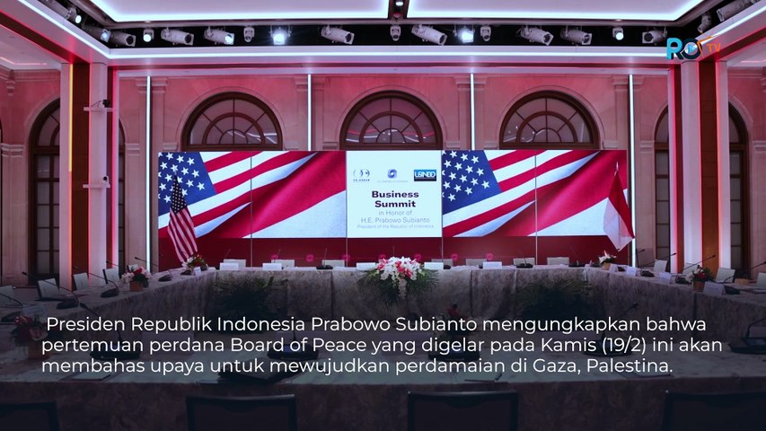 Prabowo Pertemuan Perdana Board of Peace untuk Upayakan Perdamaian di Gaza