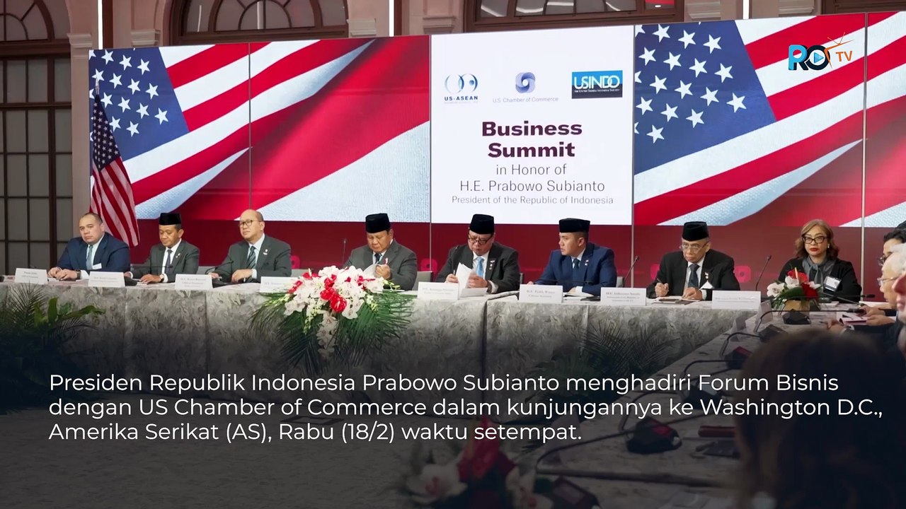 Prabowo Cerita soal MBG, Danantara, hingga Pemberantasan Korupsi di Depan Pengusaha AS