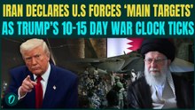 U.S Iran War in 10 Days? Iran THREATENS to BOMB U.S Bases in Middle East if Trump ATTACKS; Warns UN