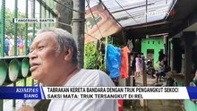 Saksi Mata Ceritakan Kronologi Kereta Bandara Tabrak Truk hingga Anjlok di Tangerang