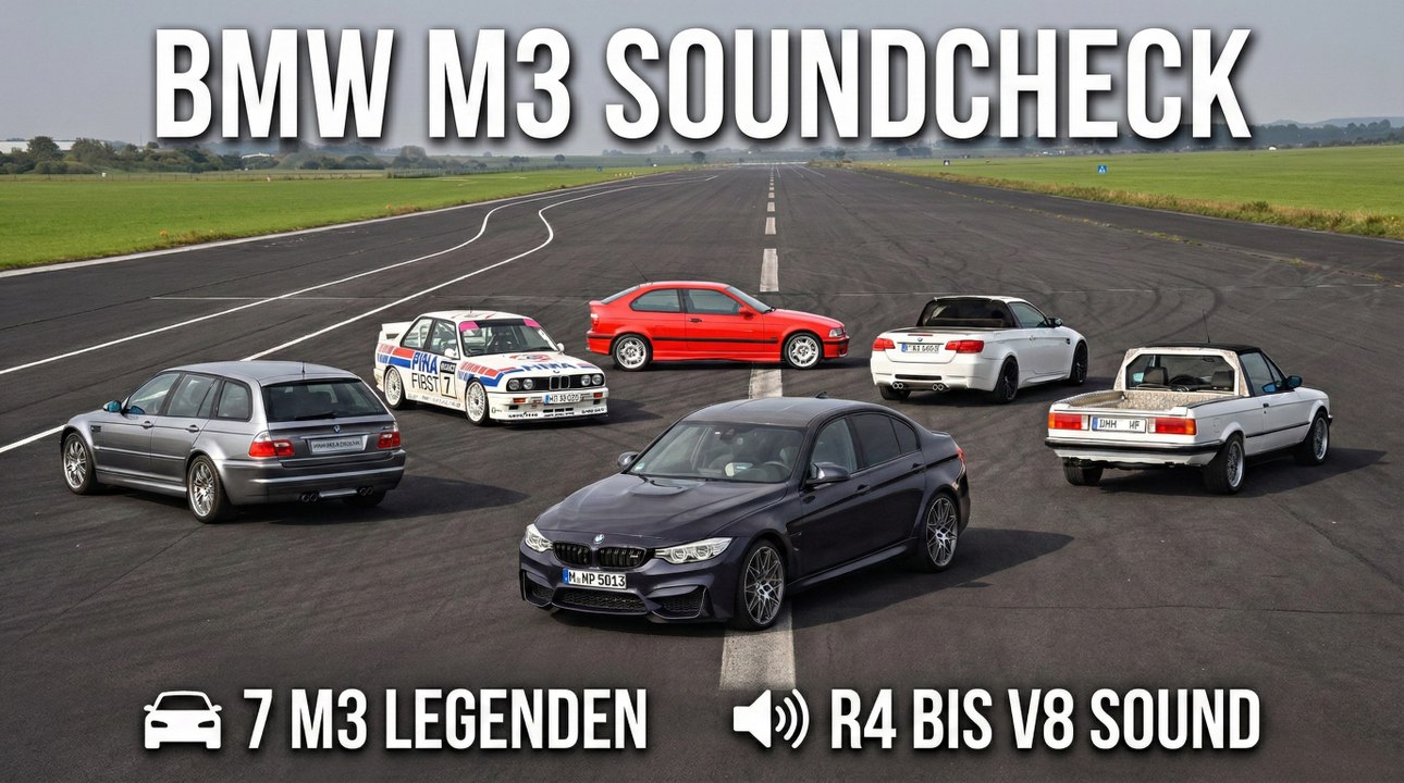 Soundcheck: BMW „30 Jahre M3“, E30 M3 Pickup,  E92 M3 Pickup, E36 M3 Compact & Co.