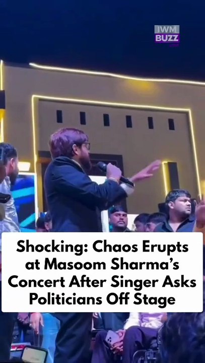Chaos erupts at Haryanvi singer Masoom Sharma’s concert after the singer asks politicians off stage