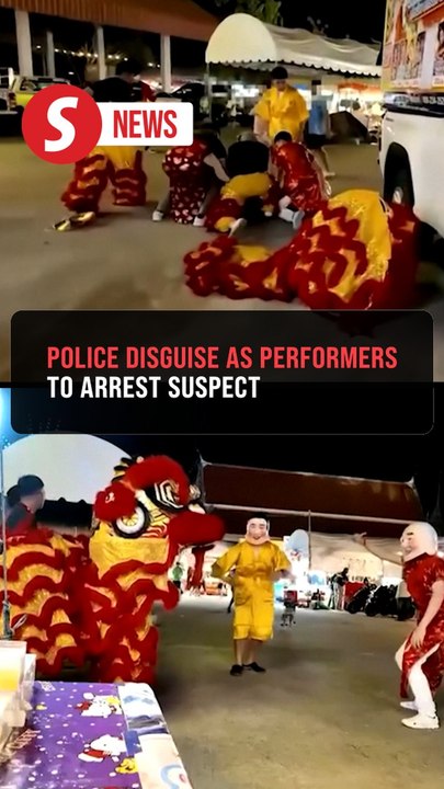 Thai police go undercover as lion dance crew to catch wanted burglar