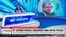 Governo de SP entrega obras de saneamento para 500 mil pessoas