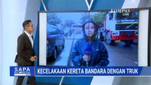Kereta Bandara Tabrak Truk di Perlintasan Stasiun Poris: 1 Gerbong Anjlok, Petugas Berusaha Evakuasi