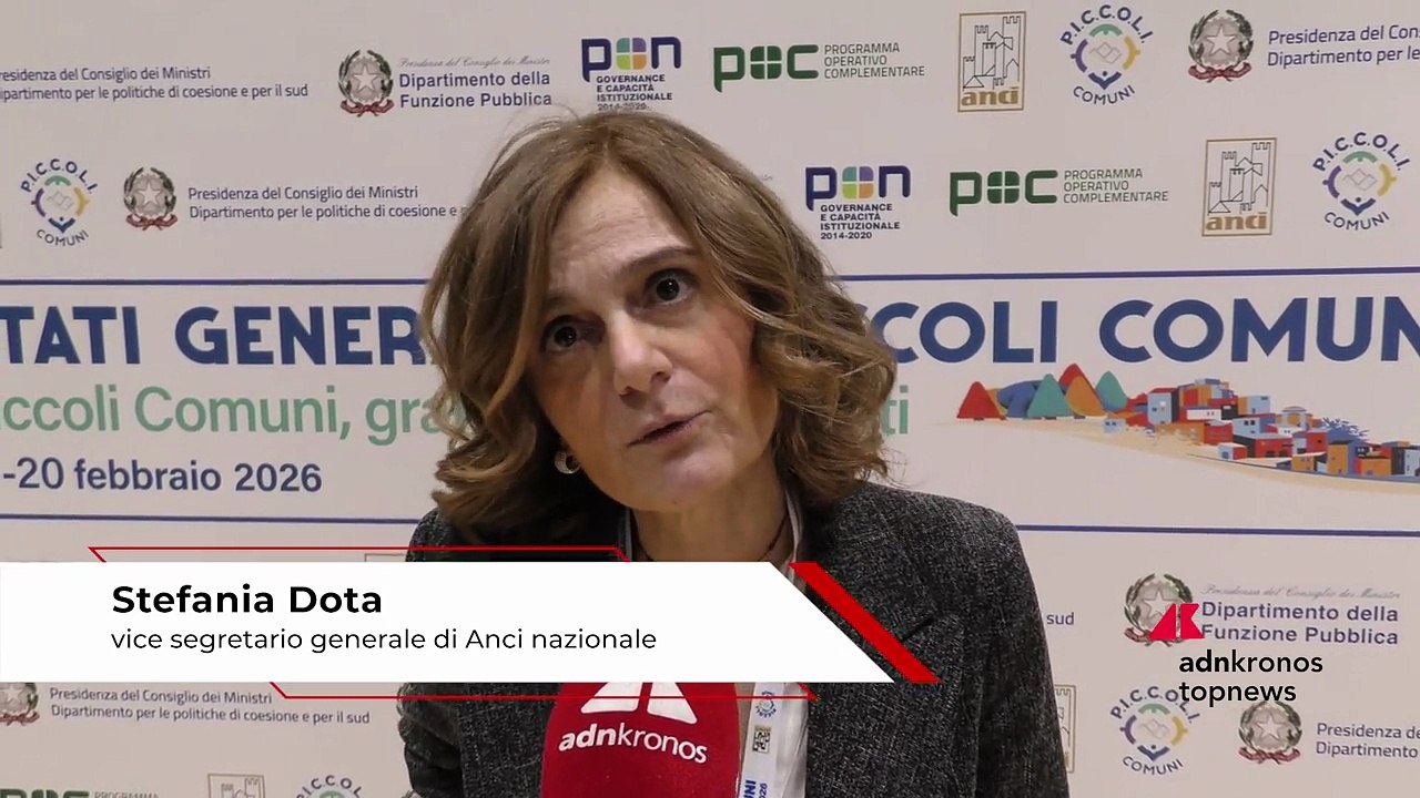 Comuni: Dota (Anci), ‘Stati generali evento molto importante’