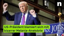 Donald Trump: US-Präsident blamiert sich mit bizarrer Melania-Anekdote