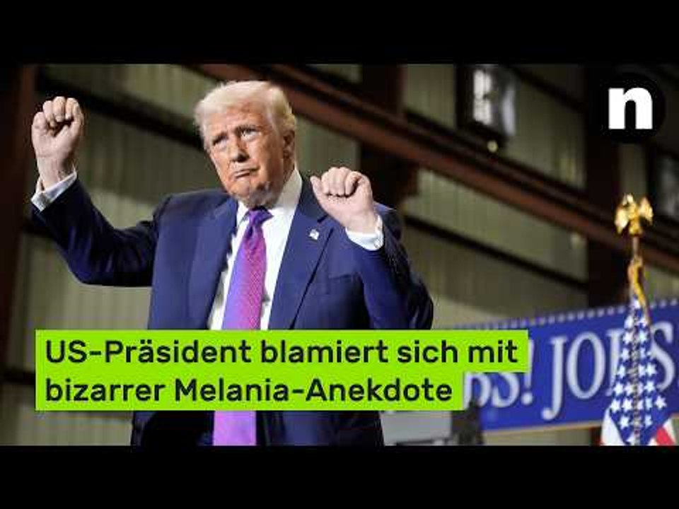 Donald Trump: US-Präsident blamiert sich mit bizarrer Melania-Anekdote