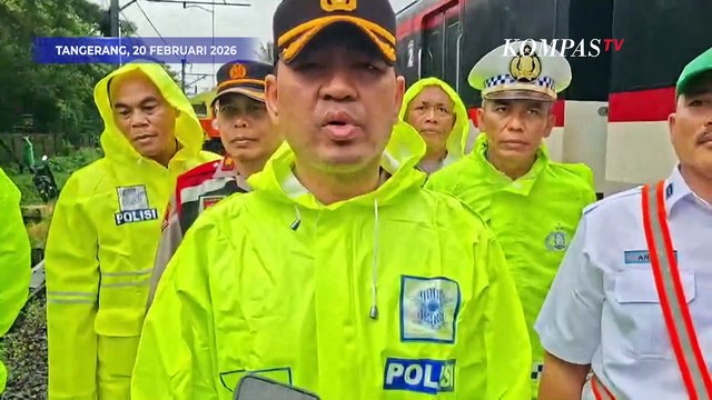 Mencekam! Detik-Detik Kereta Bandara Hantam Truk Kontainer hingga Terseret 100 M di Tangerang