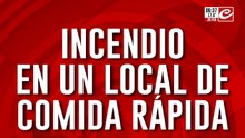 Se incendió reconocido local de comidas rápidas en Pompeya