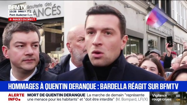 Je suis responsable de la sécurité des élus : Jordan Bardella justifie son appel aux membres du RN à ne pas se rendre aux hommages à Quentin