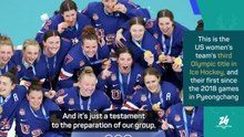 'Never quit, ready to battle' - Knight delighted with US team after ice hockey gold