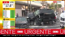 Caos en Quilmes: cruzó en rojo, chocó a siete autos y dejó varios heridos