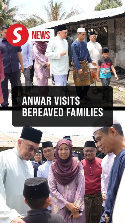 Plight of two families in Banting fire draws Anwar's attention