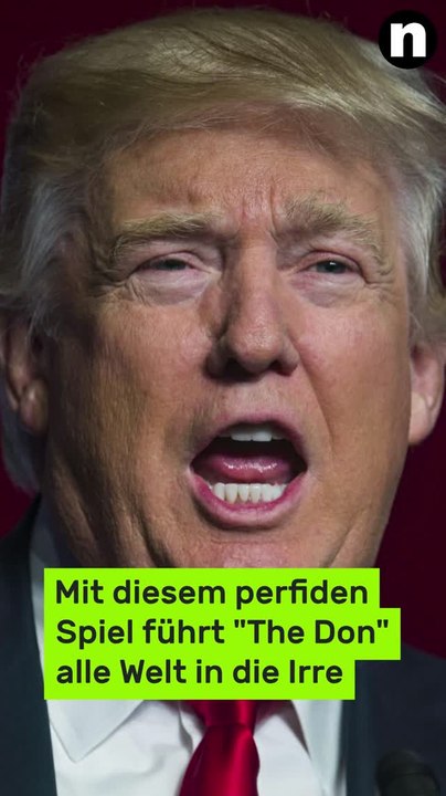 No Glomex Donald Trump: Mit diesem perfiden Spiel führt 'The Don' alle Welt in die Irre